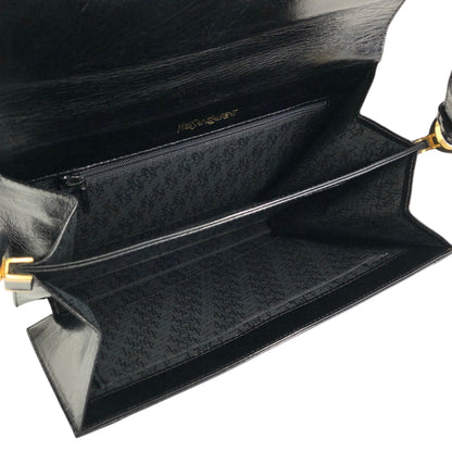Yves Saint Laurent YSL Logo Shoulder bag Black Vintage 67eb7u