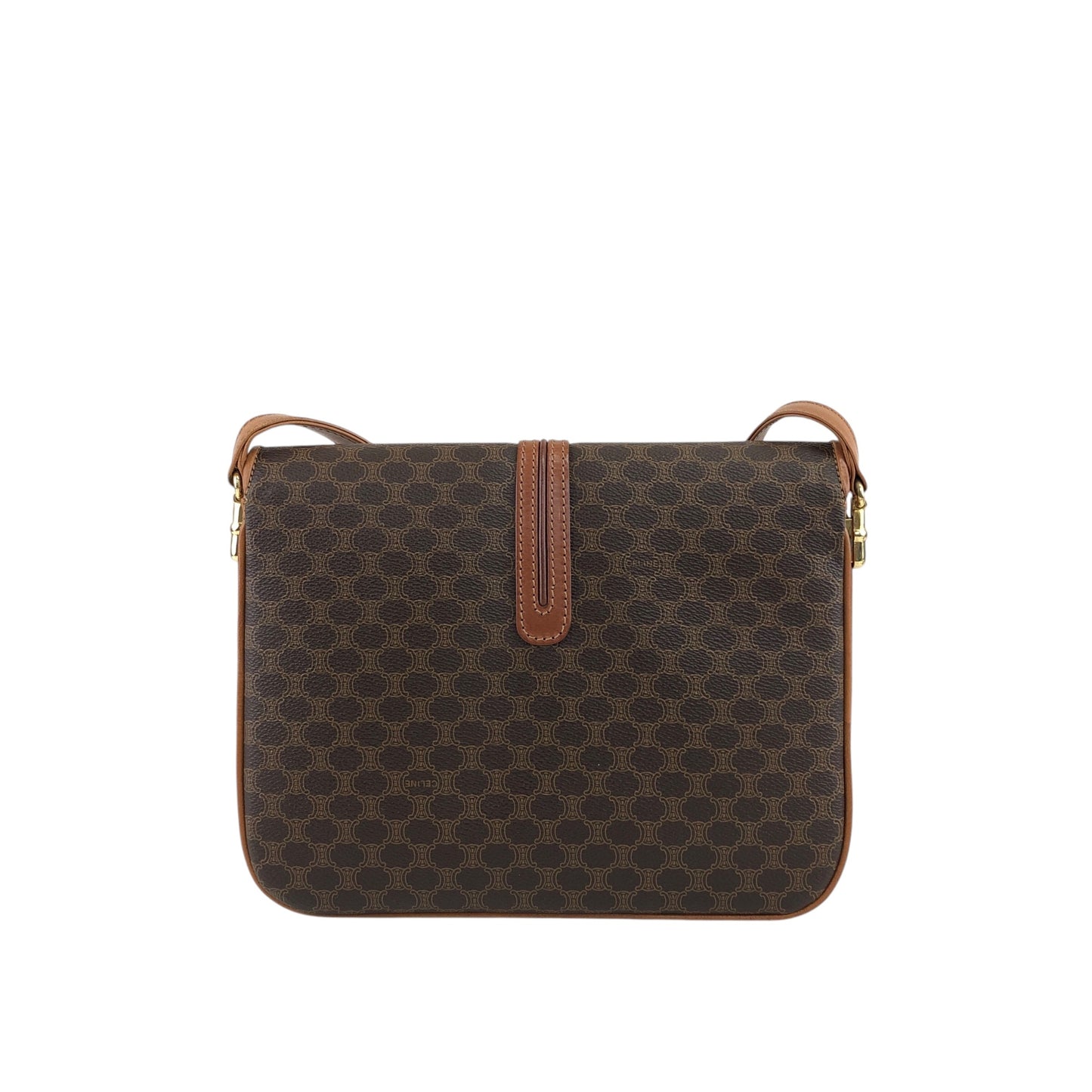 CELINE Macadam Shoulder bag Brown Vintage u2mekc