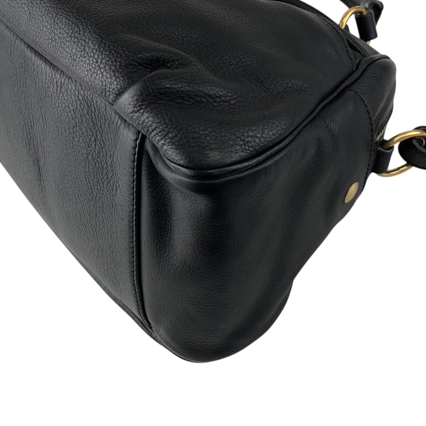 Yves Saint Laurent Two-way Handbag Shoulder bag Black Vintage wu64ez
