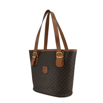 CELINE Macadam Blason Handbag Totebag Brown Vintage yemzhg