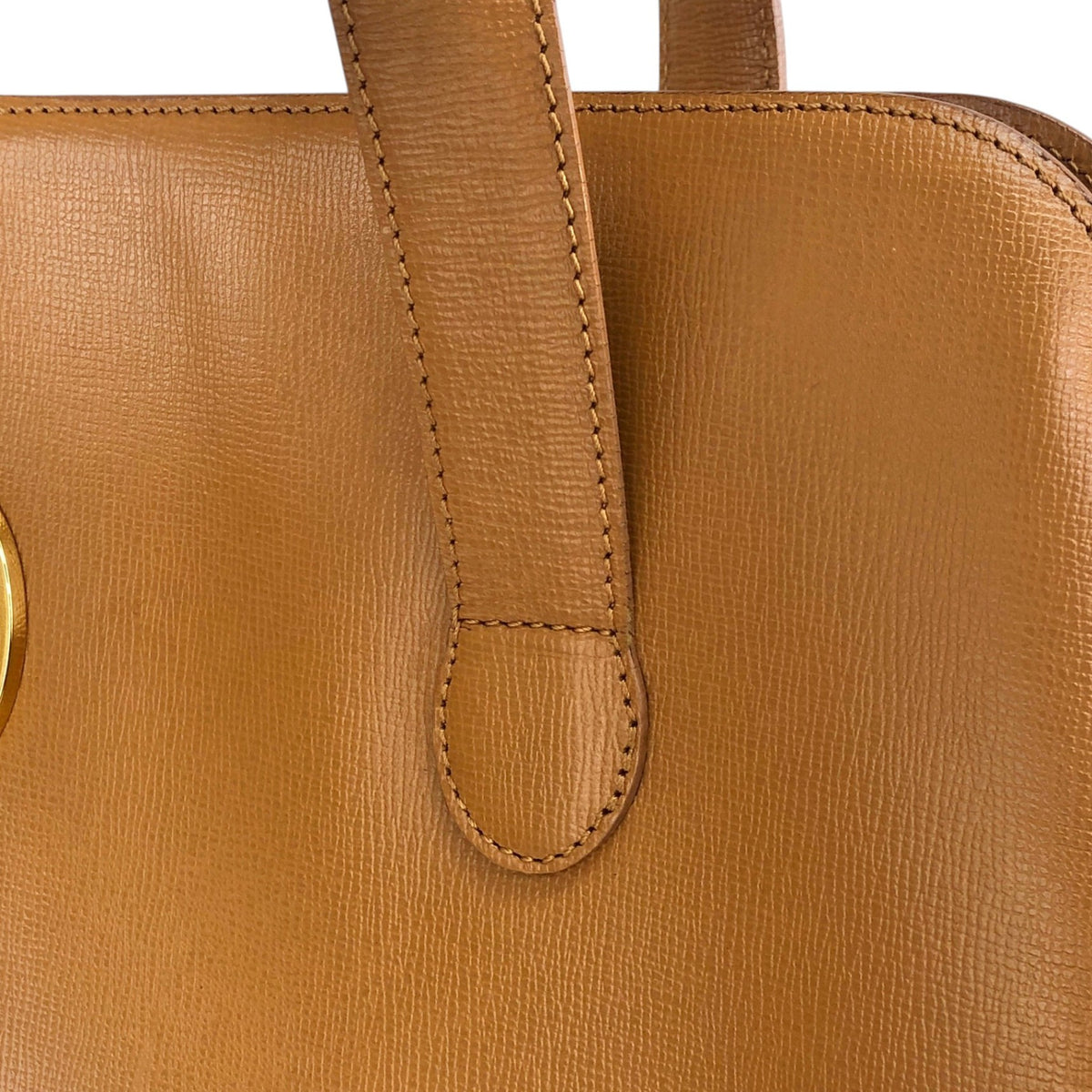 Christian Dior CD Logo Handbag Totebag Brown Vintage i5u28h