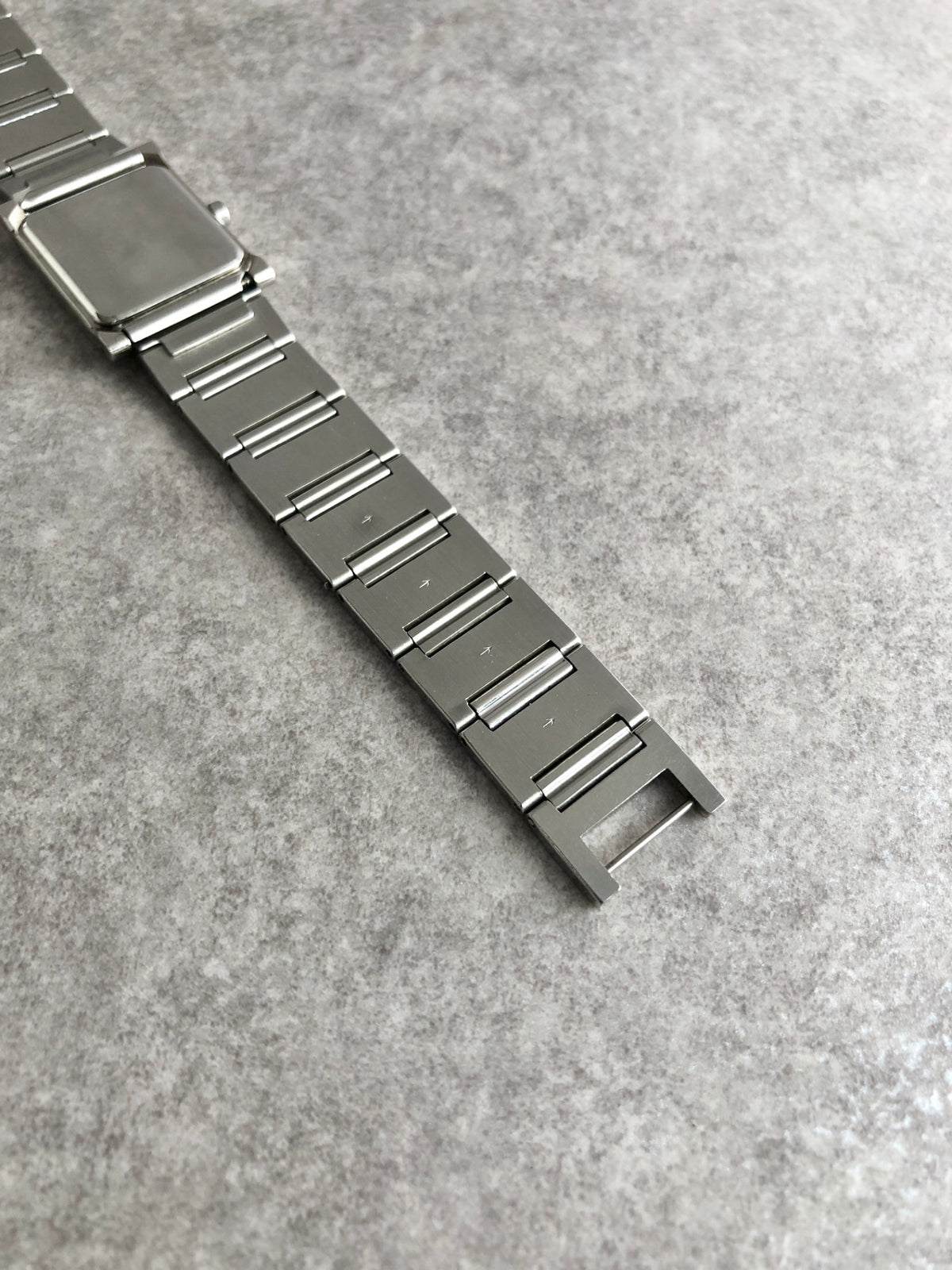 Yves Saint Laurent Logo Quartz Watch Silver Vintage c2rgcx