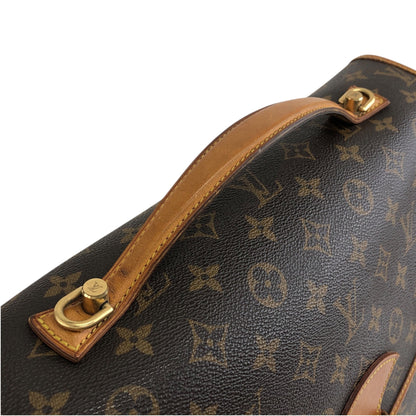LOUIS VUITTON Monogram Buckle Two-way Handbag Shoulder bag Brown Vintage cmkh5s