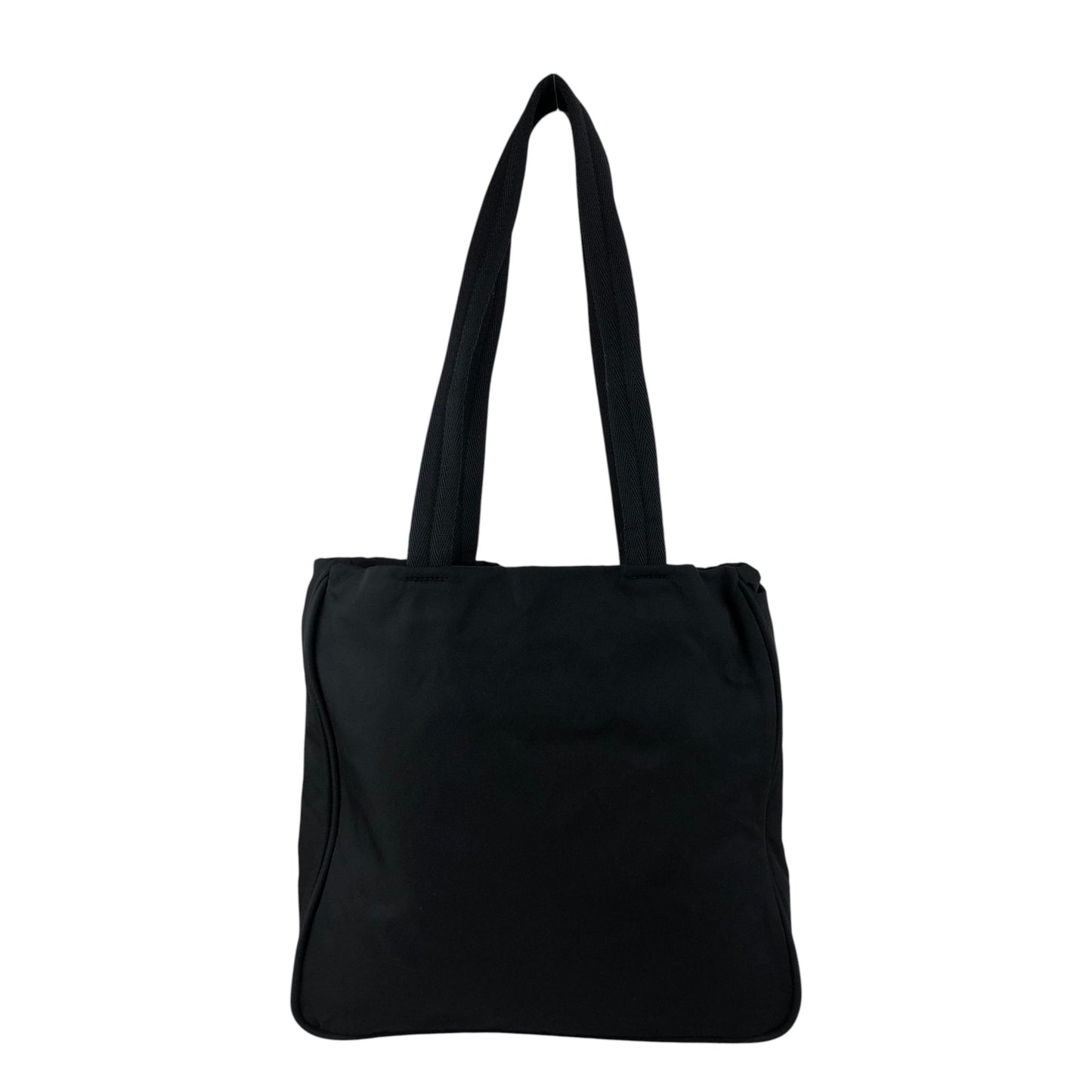 PRADA Tessuto Triangle Logo Totebag Black Vintage 4ica5v