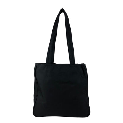 PRADA Tessuto Triangle Logo Totebag Black Vintage 4ica5v