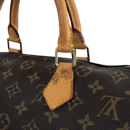 LOUIS VUITTON Monogram Small Boston bag Handbag Brown M41108 Vintage nniw2h