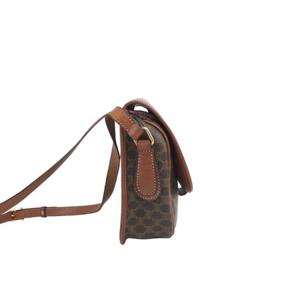 CELINE Macadam Blason Shoulder bag Brown Vintage syudng