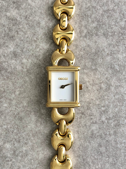 GUCCI Quartz Watch Gold 1800L Vintage wu52cy