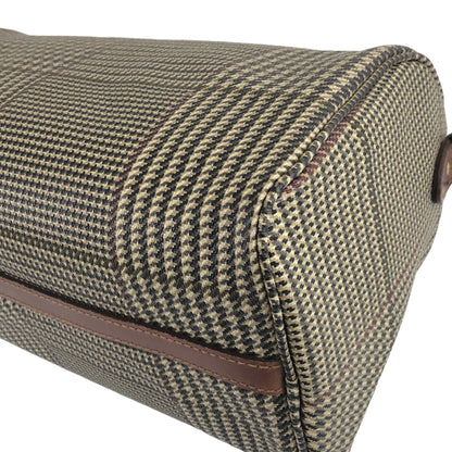 RALPH LAUREN Leather Small Boston bag Handbag Brown Vintage epcyi6