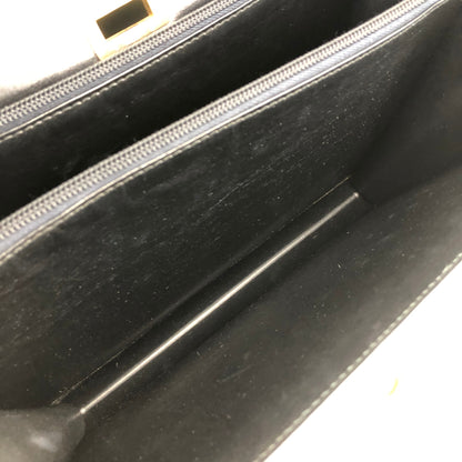 CELINE Metal Closure Handbag Black Vintage rchsfc