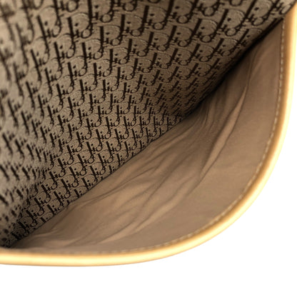 Christian Dior Trotter Handbag Totebag Beige Vintage tniizt