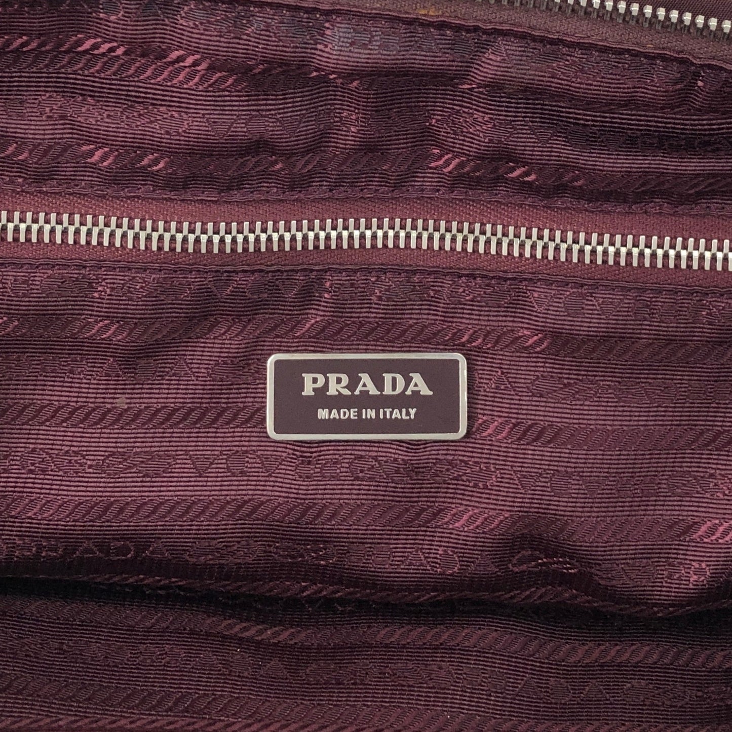 PRADA Logo Handbag Boston bag Brown Vintage 4x2uwa