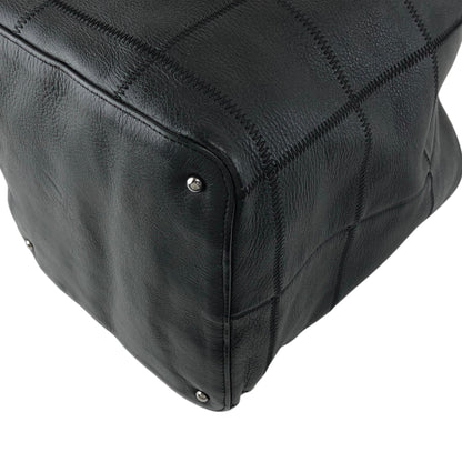 CHANEL Chocolate Bar Tassel Handbag Black A19981 Vintage fxmceh