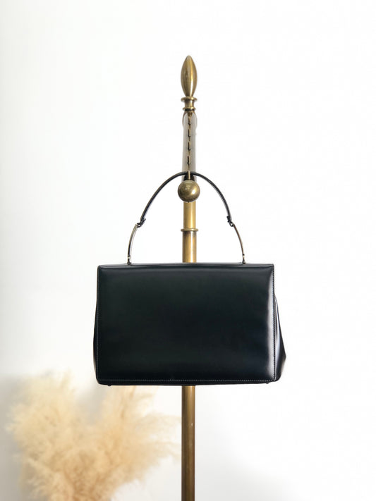 Salvatore Ferragamo Top Handle Handbag Black Vintage sca6k6