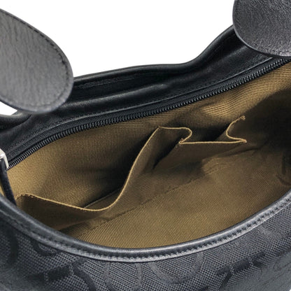 Salvatore Ferragamo Gancini Shoulder bag Black Vintage fxsbuf