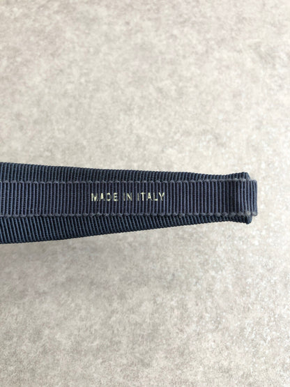 Salvatore Ferragamo Ribbon Motif Headband Navy Vintage tkaw42