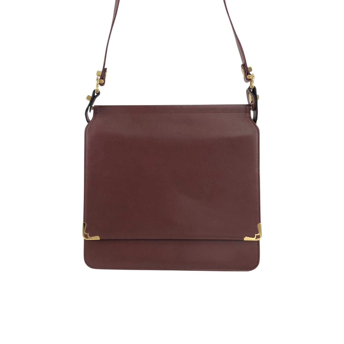 Cartier Flap Shoulder bag Bordeaux Vintage cnjkhe