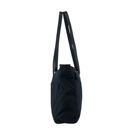 PRADA Tessuto Triangle Logo Totebag Black Vintage nvkgms