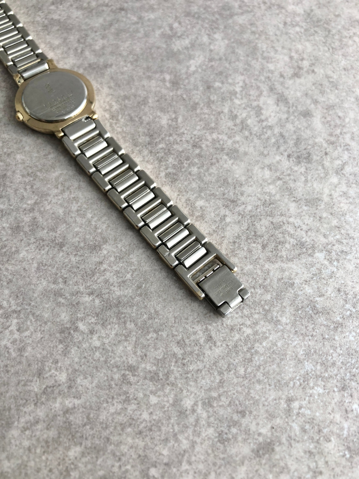 Yves Saint Laurent YSL Logo Quartz Watch Silver×Gold Vintage hjy4bn