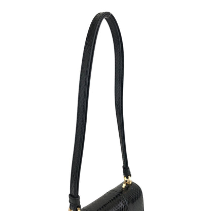 GUCCI Flap Shoulder bag Black Vintage d5877a