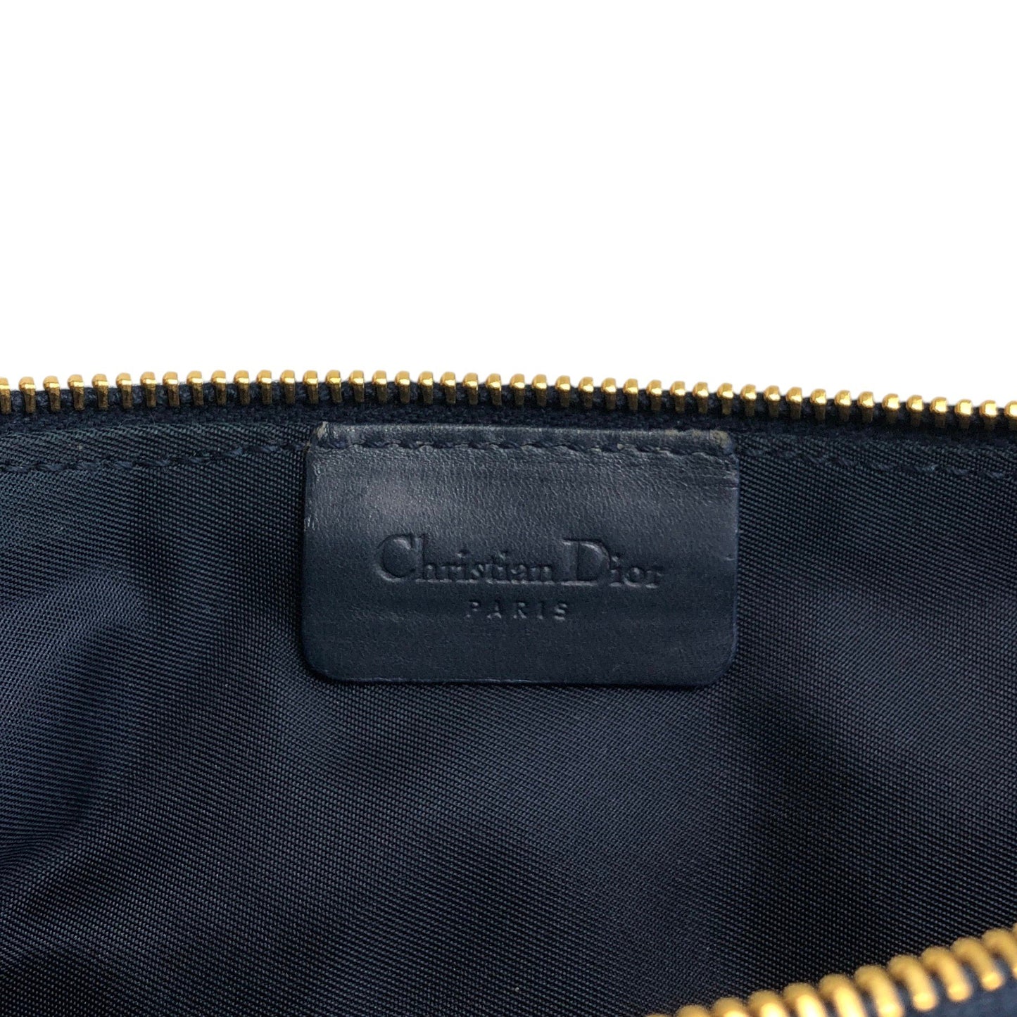 Christian Dior Trotter Handbag Shoulder bag Navy Vintage gicr78