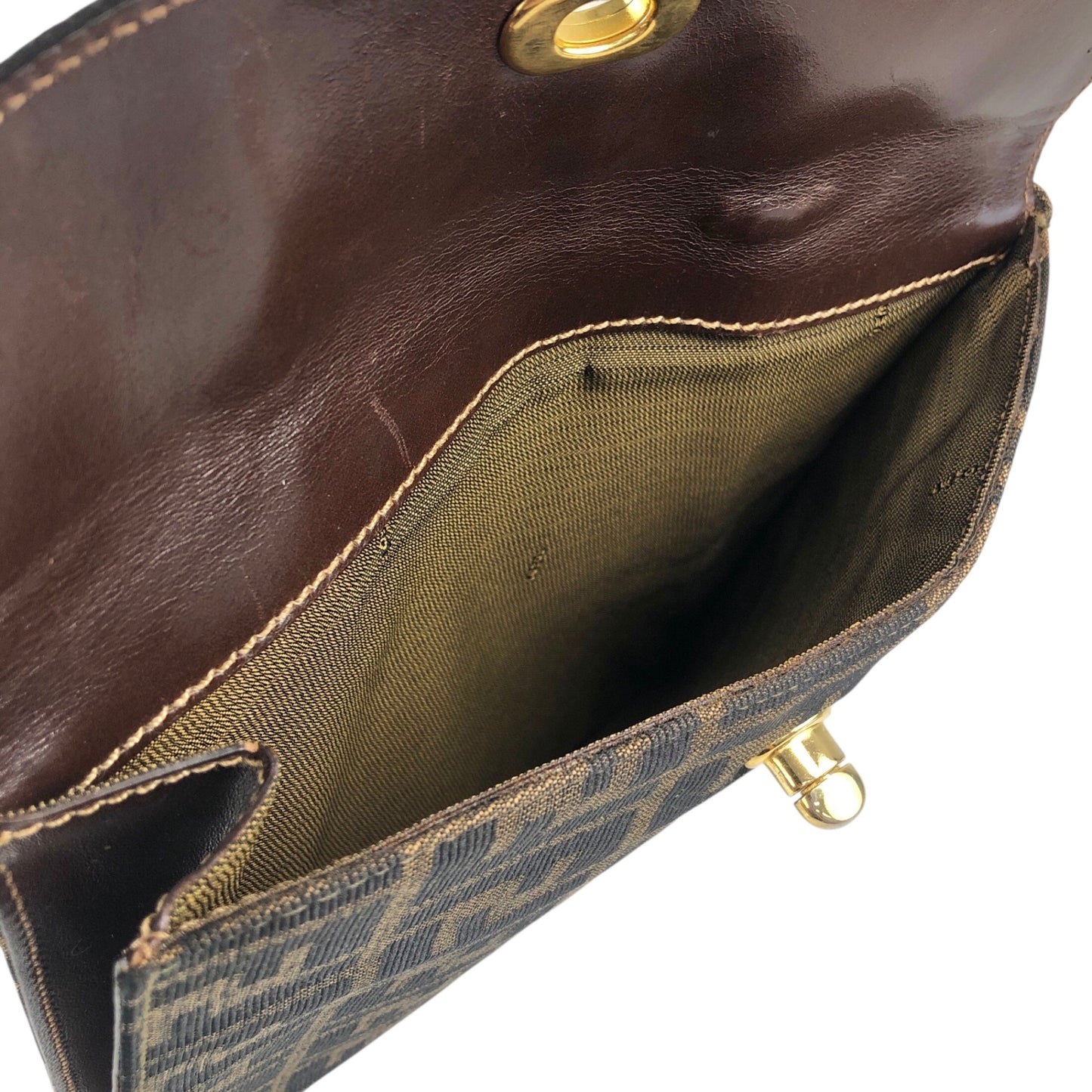 FENDI Zucca Handbag Brown Vintage 5pdvzg