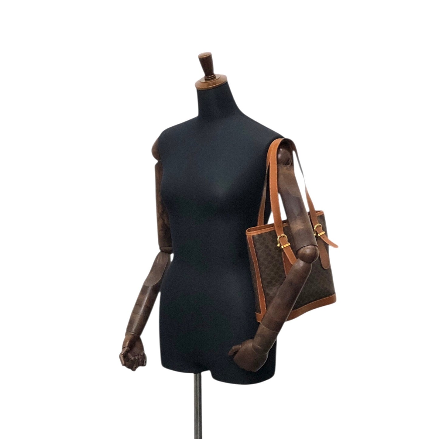 CELINE Macadam Blason Totebag Brown Vintage wfn3fv