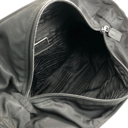 PRADA Tessuto Triangle Logo Totebag Black Vintage rsxruc