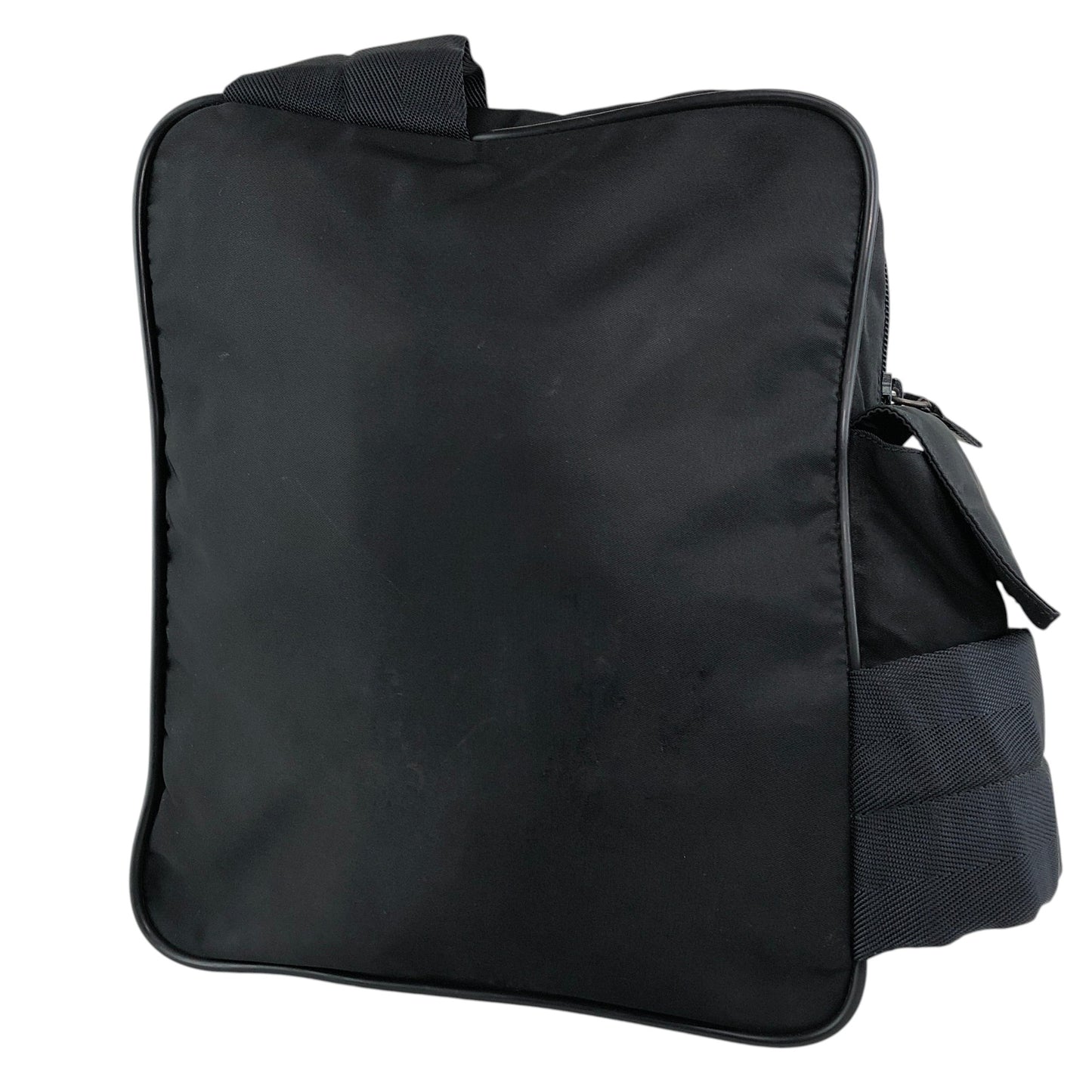 PRADA Tessuto Triangle Logo Sling bag Black Vintage p8ymye