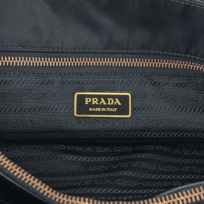 PRADA Tessuto Triangle Logo Handbag Totebag Black Vintage wn5b6d