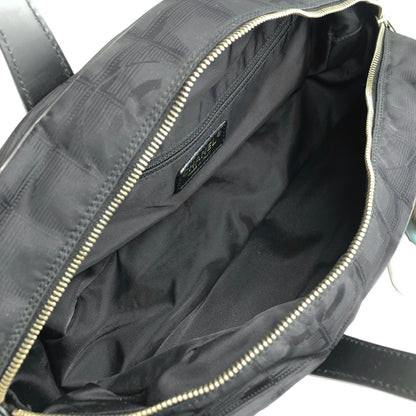 CHANEL New Travel Line Handbag Black Vintage x2dwvn