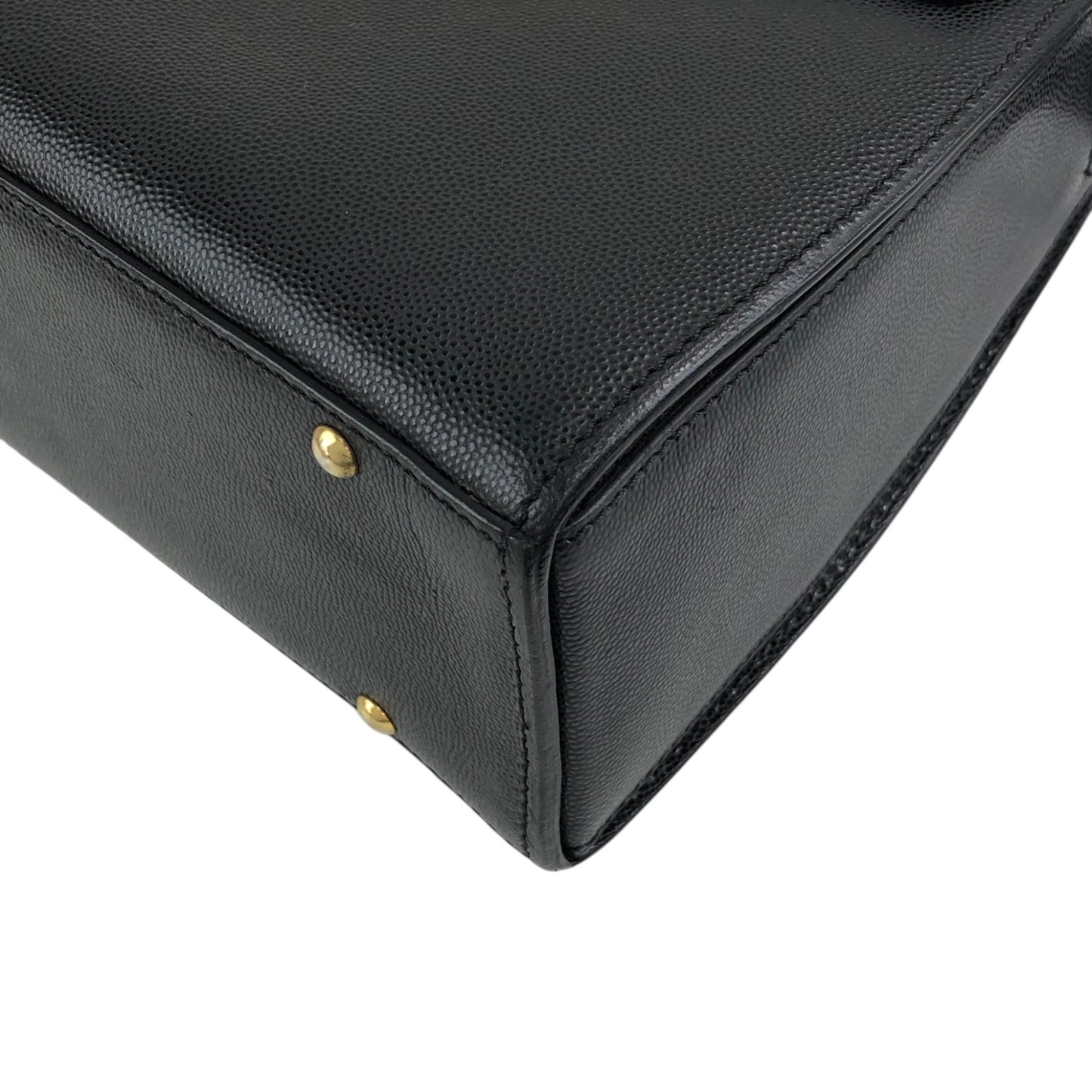 CELINE Circle Logo Shoulder bag Black Vintage eefby6