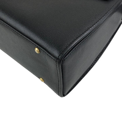 CELINE Circle Logo Shoulder bag Black Vintage eefby6