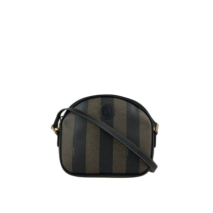 FENDI Pecan Logo Shoulder bag Brown Vintage z2xd4a