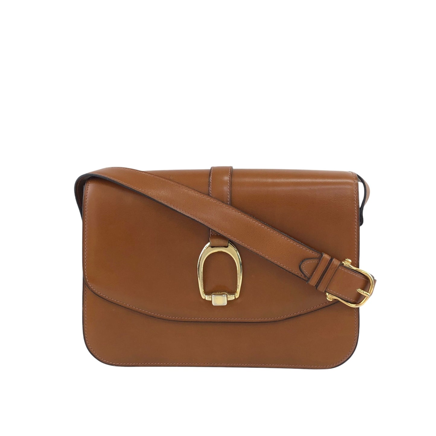 CELINE Triomphe Shoulder bag Camel Vintage jujrbn