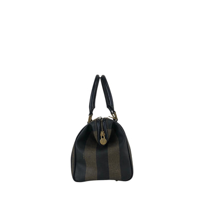 FENDI Pecan Two-way Small Boston bag Shoulder bag Black Vintage 3d83yd