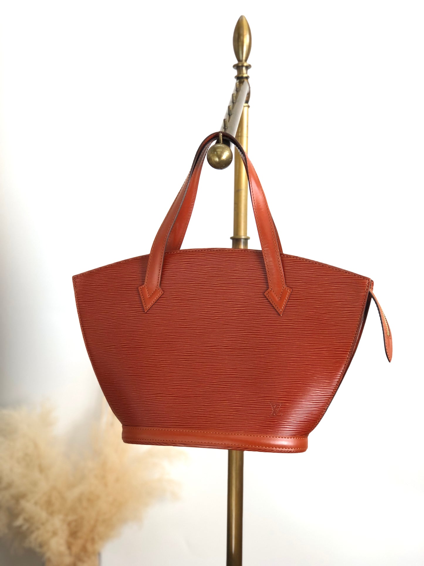 LOUIS VUITTON Epi Handbag Brown M52273 Vintage pbbmcr