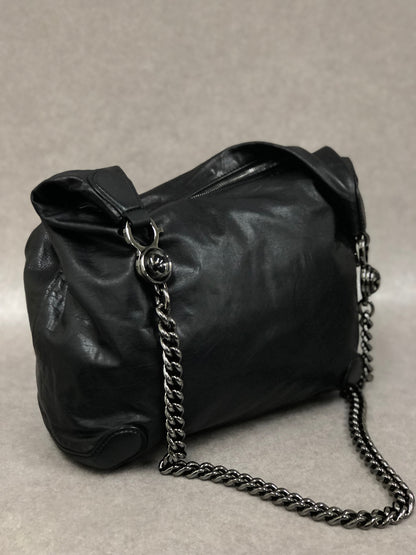 GUCCI Chain Shoulder bag Black 228560 Vintage hxuxav