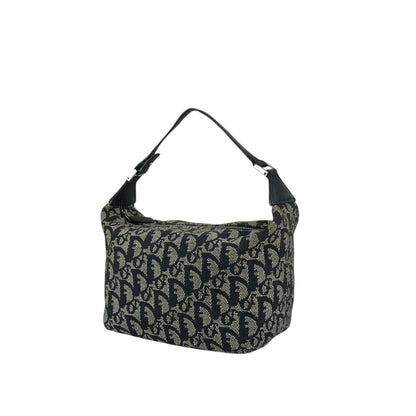 Christian Dior Trotter Small Handbag Vanity bag Black Vintage zxykbr