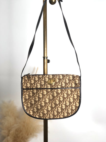 Christian Dior Trotter Shoulder bag Brown Vintage f2cedr