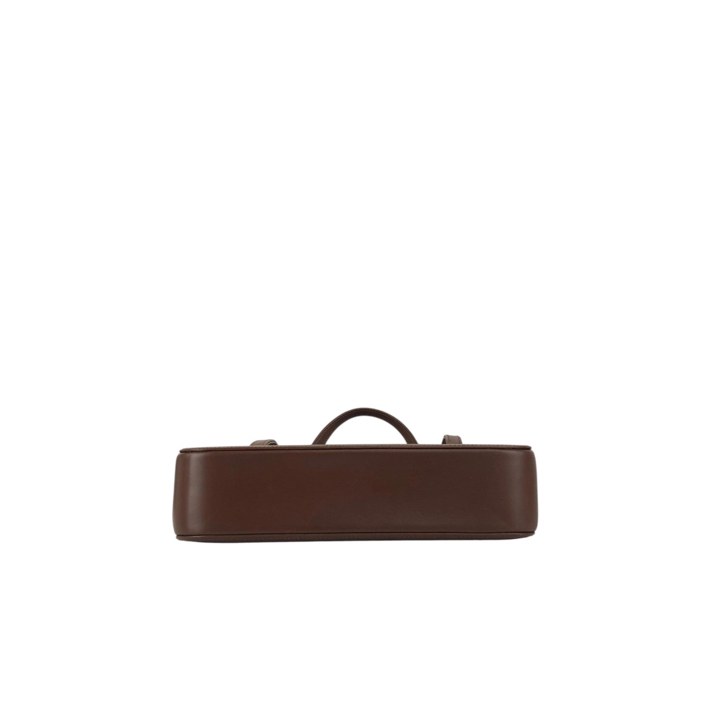 GUCCI GG Flap Handbag Brown Vintage auy3z2