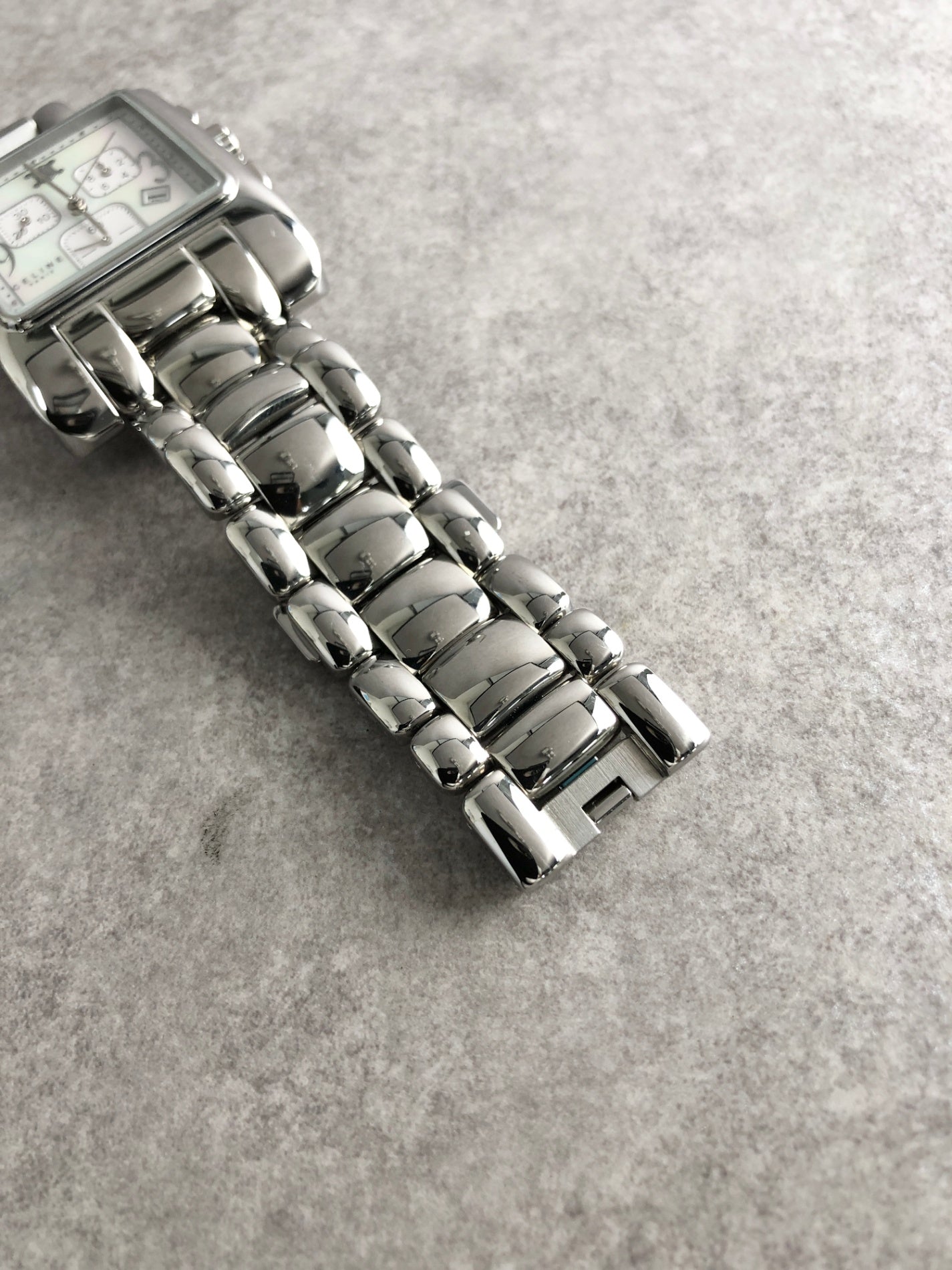 CELINE Logo Watch Silver Vintage hxzjjf
