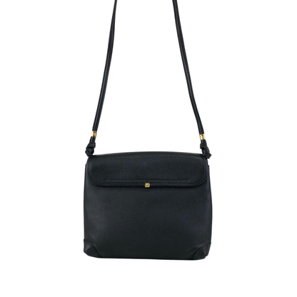 GUCCI Logo Shoulder bag Black Vintage irwn5s
