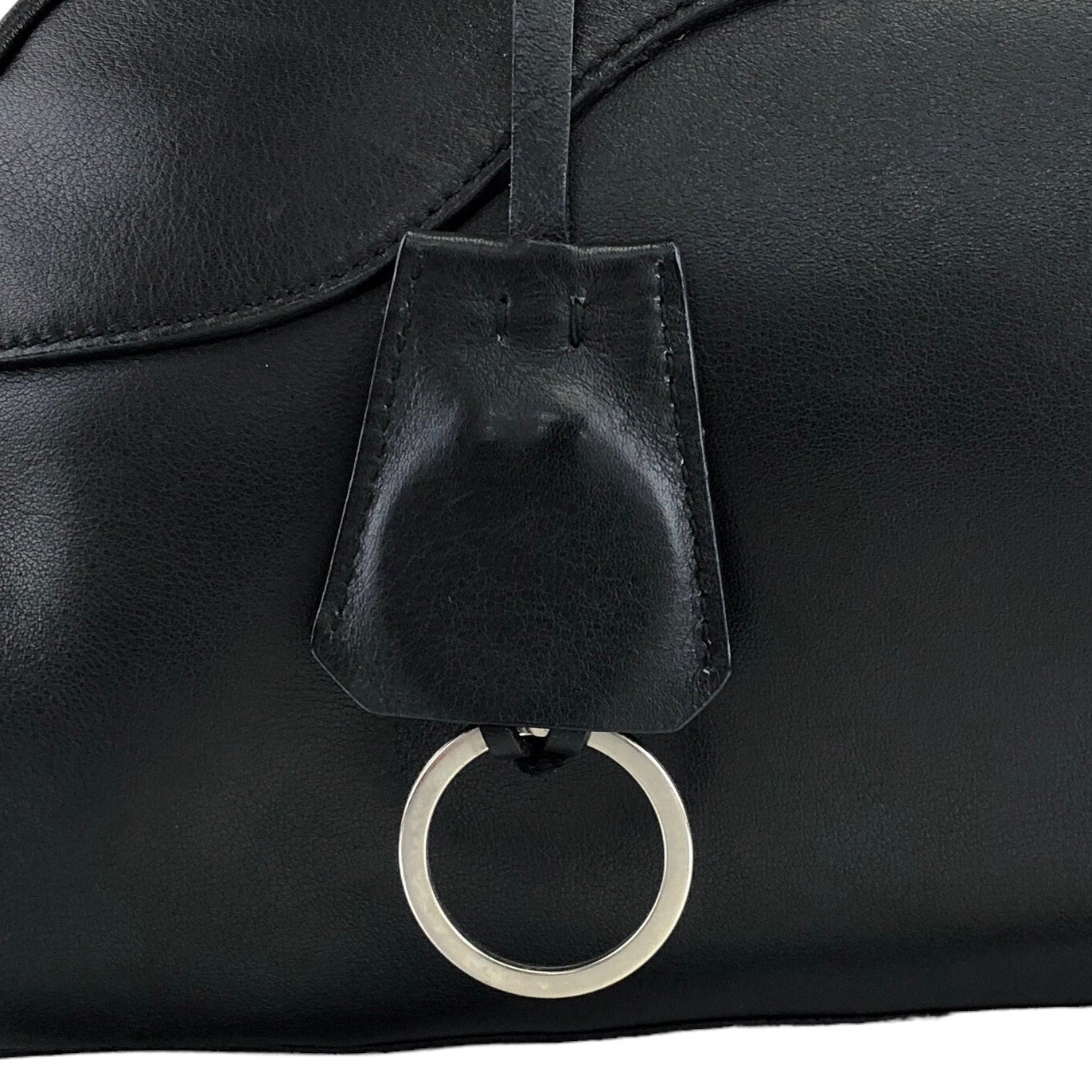 PRADA Logo Padlock Handbag Black Vintage 6vdee7