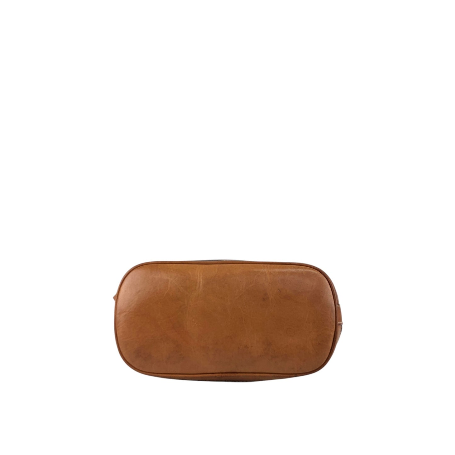 CELINE Macadam Blason Drawstring Shoulder bag Brown Vintage s6mkjn