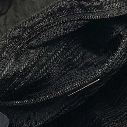 PRADA Triangle Logo Nylon Backpack Black Vintage hfi7ks