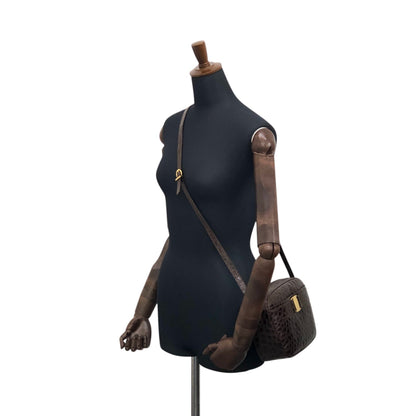 Salvatore Ferragamo Vala Ribbon Shoulder bag Brown Vintage xth3zu