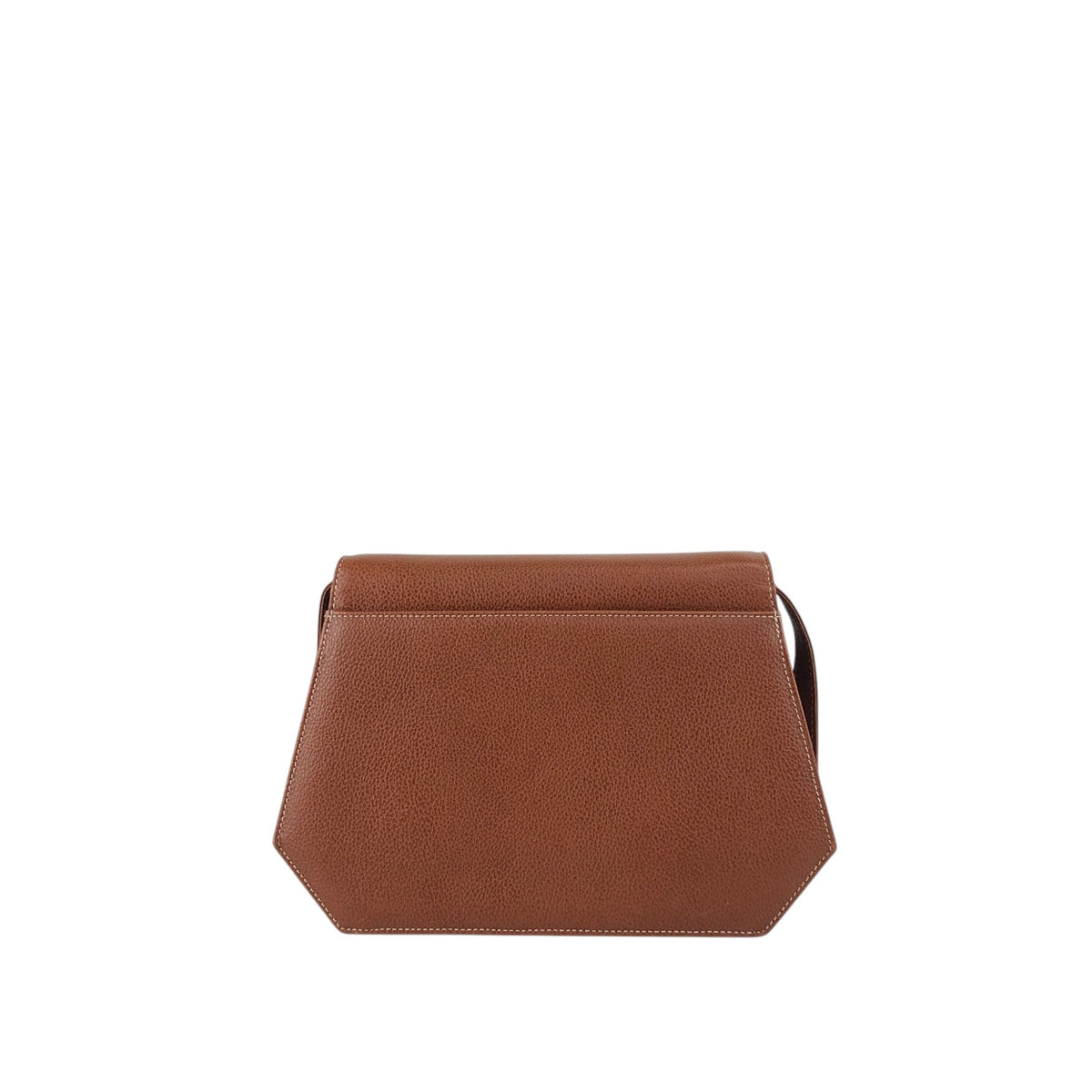 Yves Saint Laurent YSL Logo Flap Shoulder bag Brown Vintage 47s5y8
