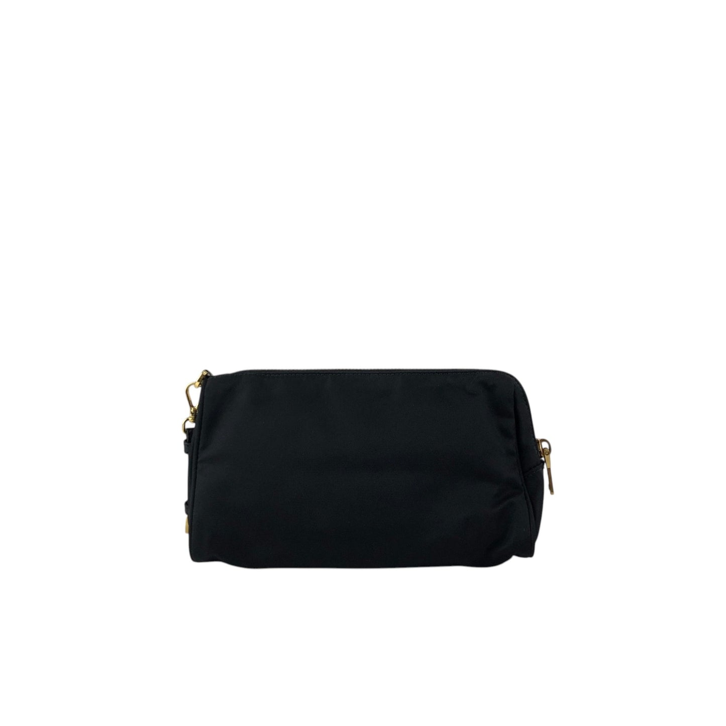 PRADA Logo  Small Handbag Pouch Black Vintage gnc6de