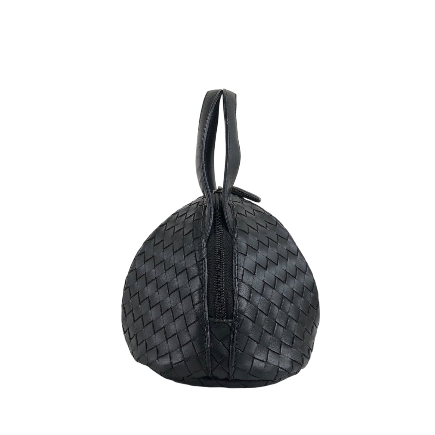 Bottega Veneta Intrecciato Round Handbag Black Vintage dp7fw3